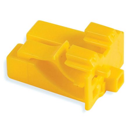 Заглушка для проходных адаптеров LC Siemon LockIT LL-LC-05, желтая (упаковка 10 шт., 1 ключ)