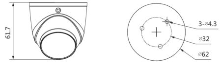 HD-CVI видеокамера 2Мп Dahua DH-HAC-HDW3200GP-0360B-S5