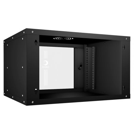 Шкаф телекоммуникационный 19" Cabeus WSC-05D-6U55/45-BK, настенный 6U