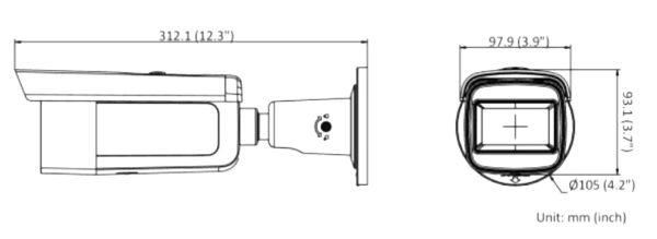 Антивандальная IP-камера 2Мп HiWatch IPC-B622-G2/ZS (2.8-12 мм) с моторизированным объективом