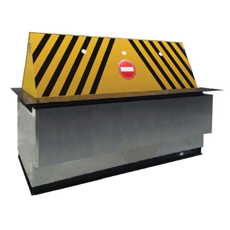 Блокиратор дорожный гидравлический RRB 600 (RRB-65F60-2p) с двумя гидроцилиндрами, усиленный K8, длина 6500 мм