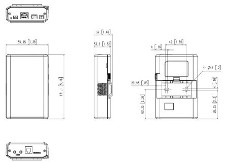 Сетевая модульная IP-видеокамера 2Мп Wisenet XNB-6002, без выносного видеомодуля