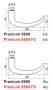 Комплект нажимных ручек dormakaba OGRO Premium 8999 для сплошных дверей