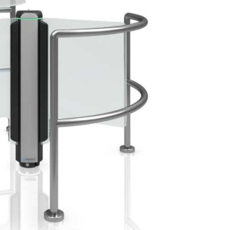 Ограждение с держателем под стекло Magnetic GBTF113 для роторных турникетов mTwing, с планкой Ограждение с держателем под стекло Magnetic GBTF113 для роторных турникетов mTwing, с планкой