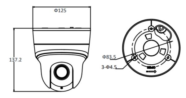 Скоростная поворотная IP-камера PTZ 2Мп HiWatch PTZ-N2204I-D3 (2.8-12 мм) c x4 оптическим зумом Скоростная поворотная IP-камера PTZ 2Мп HiWatch PTZ-N2204I-D3 (2.8-12 мм) c x4 оптическим зумом