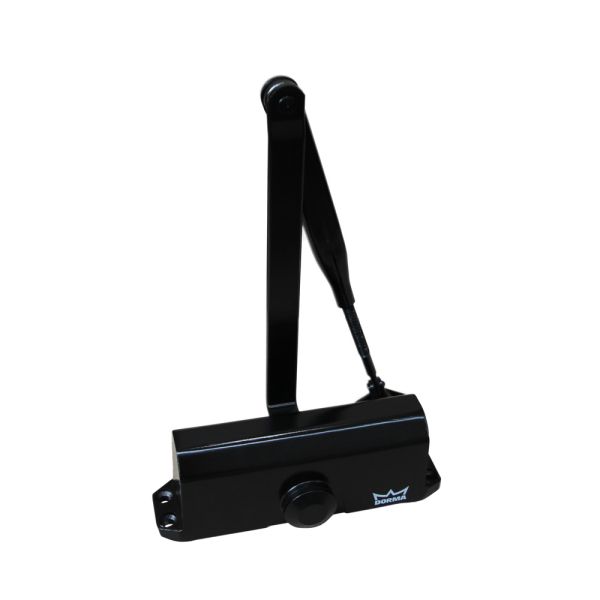 Доводчик дверной dormakaba TS77 EN3 c рычагом ФОП, серебро