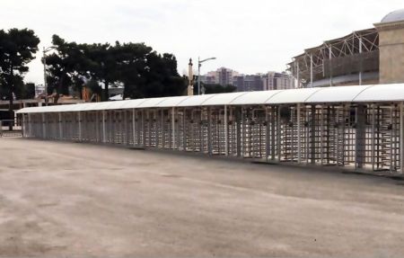 Турникет полноростовой двухпроходной Came Guardian Eco Line 300 PSGD3E, уличный из окрашенной стали