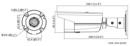 Уличная IP-камера 8Мп HiWatch IPC-B582-G2/4I (6 мм) с EXIR-подсветкой до 80м