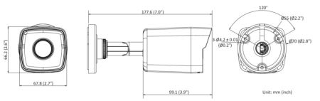 Уличная IP-камера 4Мп HiWatch DS-I400(C) (6 мм) с поддержкой PoE