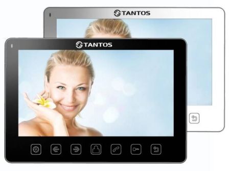 Монитор видеодомофона c кнопочным управлением TANTOS Amelie Slim (черный)