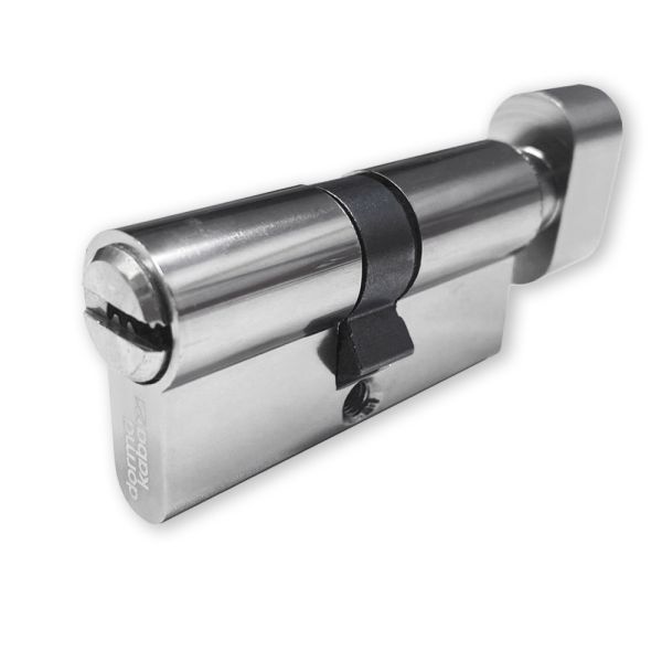 Евроцилиндр dormakaba CBR-1, ключ-вертушка, никель, 5 ключей