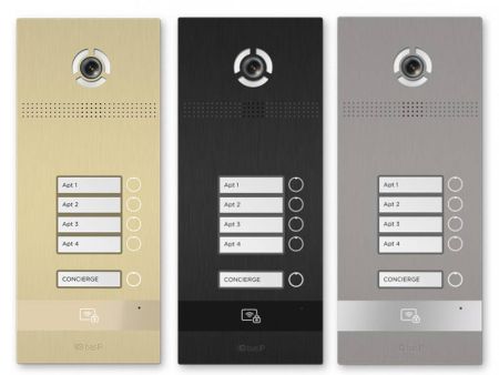 Вызывная панель на 4 абонента Bas-IP BI-04FB Black с идентификацией по смартфону и распознаванием лиц Вызывная панель на 4 абонента Bas-IP BI-04FB Black с идентификацией по смартфону и распознаванием лиц