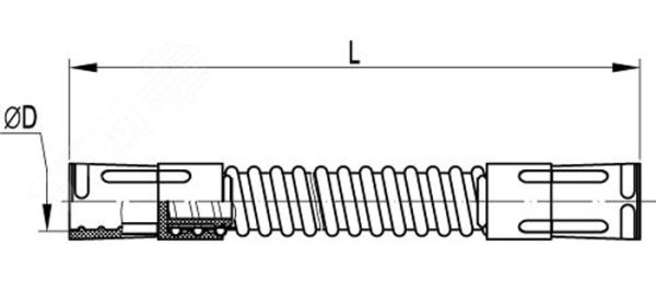 Муфта гибкая труба-труба 25мм DKC 50325, IP65