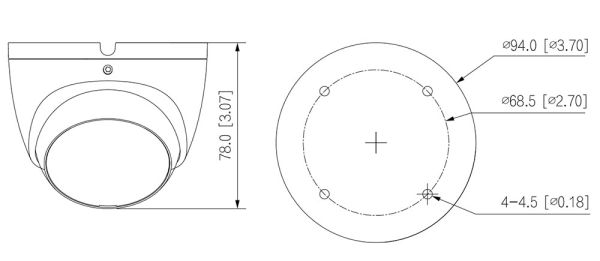 Уличная HD-CVI видеокамера 2Мп Dahua DH-HAC-T2A21P-0280B Уличная HD-CVI видеокамера 2Мп Dahua DH-HAC-T2A21P-0280B