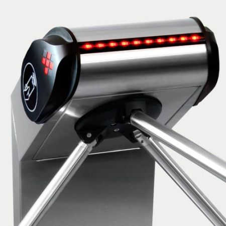 Турникет-трипод PERCo-TTR-08A из нержавеющей стали, с автоматическими планками Антипаника