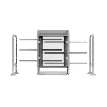 Двухпроходный роторный двухлопастной полуростовой турникет Gotschlich Vario 1100 D-180 (6VAR11D2A)