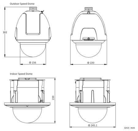 Скоростная поворотная IP-камера 2Мп HikVision DS-2DF5225X-AE3(T3) с алгоритмом Deep learning