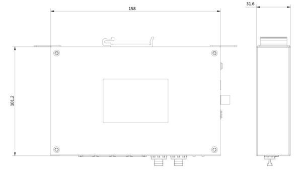 Неуправляемый Hi-PoE-коммутатор HikVision DS-3T0506HP-E/HS с 4 портами Gigabit