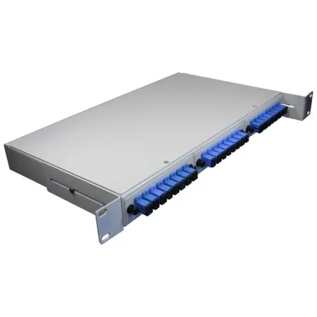 Оптический кросс TWIST CROSSO-24SC-U на 24 порта SC UPC, стоечный, в сборе