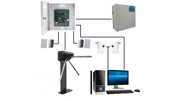 Система видеонаблюдения и контроля доступа на базе контроллера Sphinx (запись видео с точки прохода)