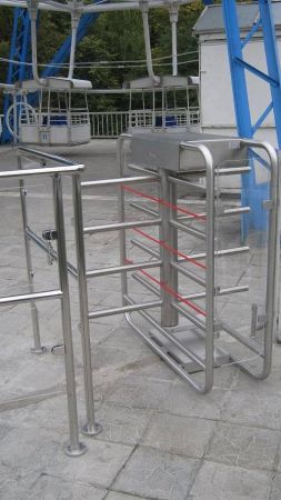 Роторный четырехлопастной полуростовой турникет Gotschlich Vario 1300 E-90 (6VAR13E4A)