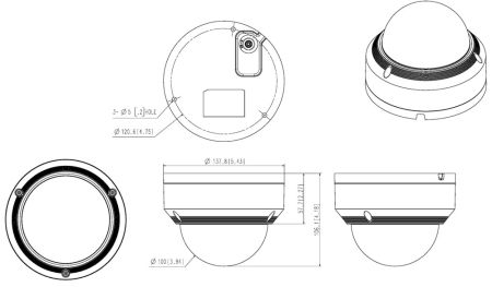 Антивандальная IP-видеокамера 2Мп Wisenet LNV-6072R