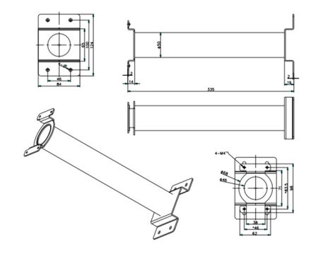 Подвесной кронштейн HikVision DS-1691ZJ для PTZ-камер