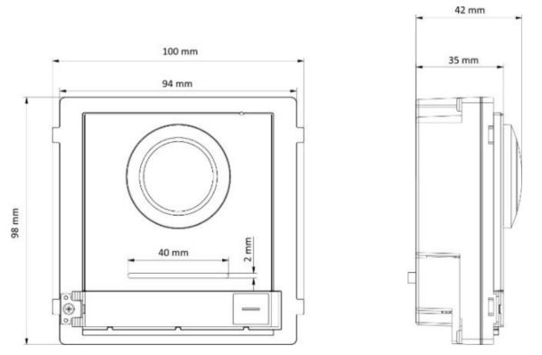 Вызывная панель HikVision DS-KD8003-IME1(B)/Flush, врезная