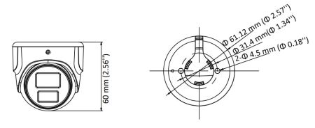 Купольная уличная 2Мп HD-TVI видеокамера HiWatch DS-T203N (6 мм)