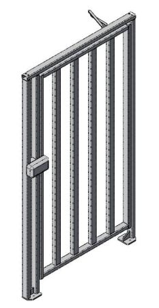 Калитка полноростовая окрашенная Oxgard К-10 (левая)