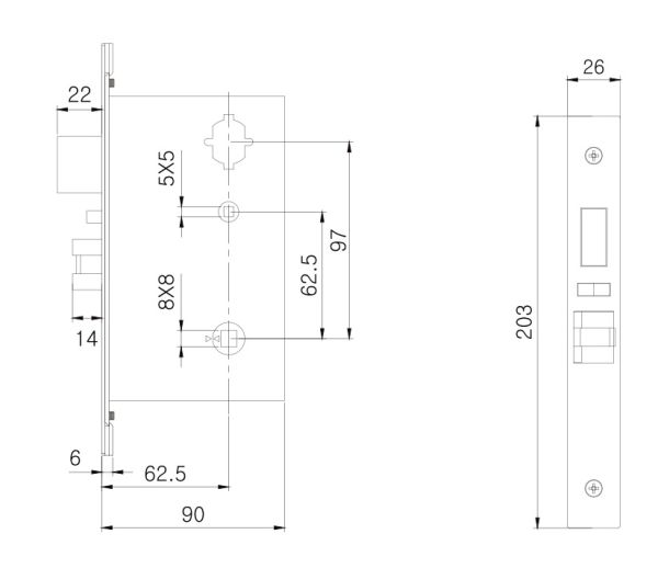 Электронный замок ZKTeco ZL500 с RFID считывателем Mifare Электронный замок ZKTeco ZL500 с RFID считывателем Mifare