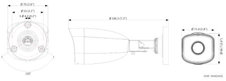 Уличная цилиндрическая IP-камера 2Мп HiWatch IPC-B020(B) с EXIR-подсветкой до 25 м Уличная цилиндрическая IP-камера 2Мп HiWatch IPC-B020(B) с EXIR-подсветкой до 25 м