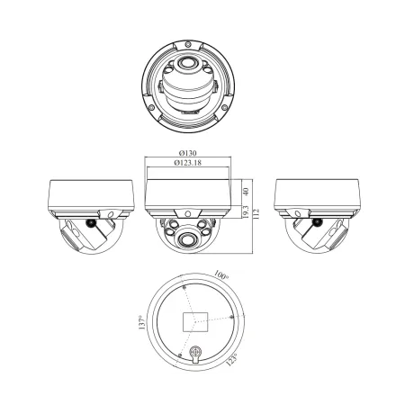 IP-видеокамера 4Мп RVi-2NCD4043 (2.7-13.5)