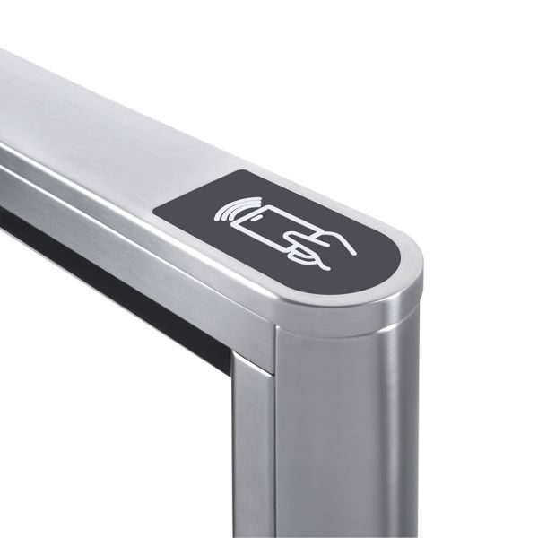 Турникет распашной двухпроходной PERCo ST-11S «Скоростной проход» с крышками из нержавеющей стали и створками 300 мм, высотой 1300 мм