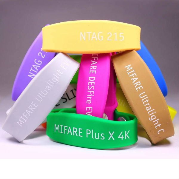 Силиконовый RFID-браслет Mifare Classic 1K, 4/7 byte UID (жен./дет.)