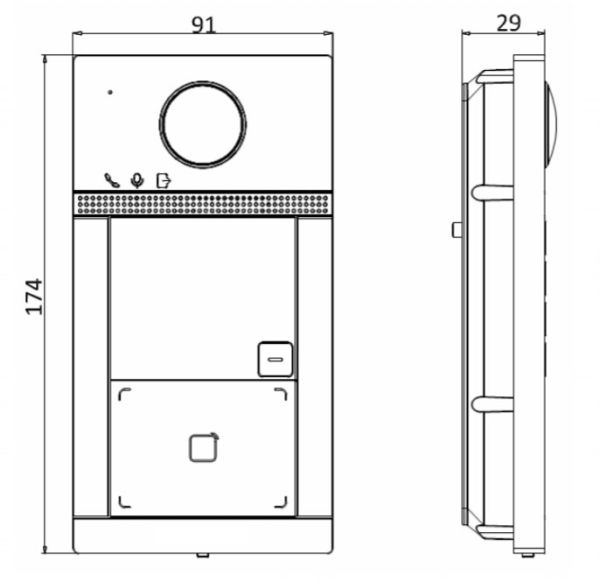 Вызывная панель 2Мп видеодомофона HiWatch VDP-D4211W с поддержкой карт Mifare, Wi-Fi и PoE Вызывная панель 2Мп видеодомофона HiWatch VDP-D4211W с поддержкой карт Mifare, Wi-Fi и PoE