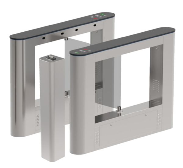 Считыватель штрих и QR кодов (1D, 2D) ZKTeco TSP-1 в напольной стойке