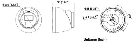 Уличная 8Мп IP-видеокамера HiWatch DS-I853M (2.8 мм) с гибридной подсветкой и микрофоном