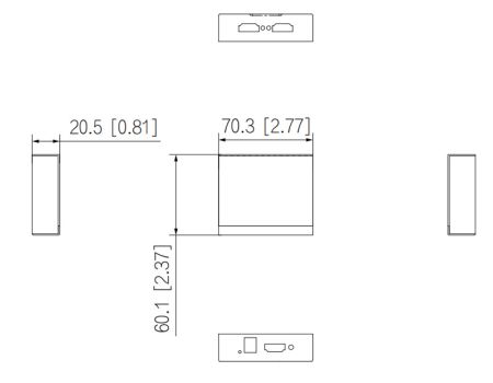 Разветвитель HDMI (1X2) Dahua DH-PFM701-4K