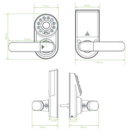 Электронный замок ZKTeco ML200 с Bluetooth