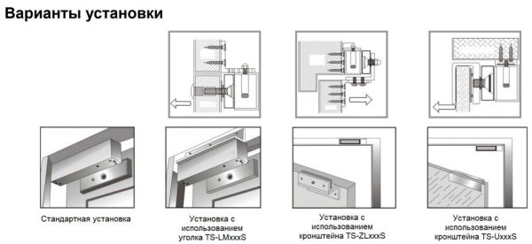 Электромагнитный замок Tantos TS-ML280S с датчиком Холла