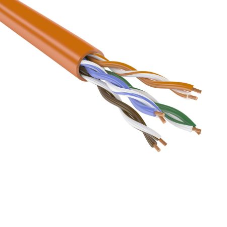 Кабель витая пара неэкранированный U/UTP ЛЮ-КСО-5e.4.10ВН/FRHF.12К3, внутренний, огнестойкий