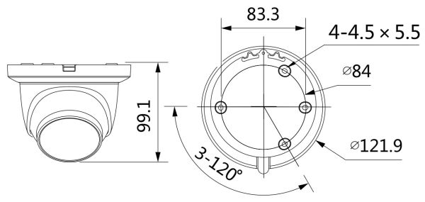 IP-видеокамера уличная 2Мп Dahua DH-IPC-HDW3241TMP-AS-0280B IP-видеокамера уличная 2Мп Dahua DH-IPC-HDW3241TMP-AS-0280B