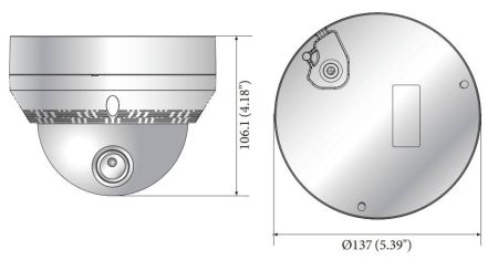 Мультиформатная уличная антивандальная 2Мп видеокамера Wisenet HCV-6070R (2.7-12мм)