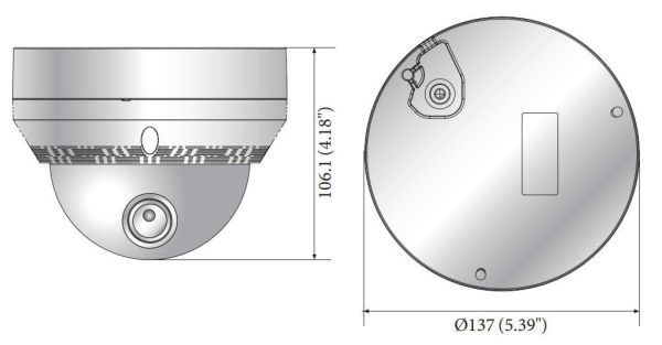 Мультиформатная уличная антивандальная 2Мп видеокамера Wisenet HCV-6070R (2.7-12мм)