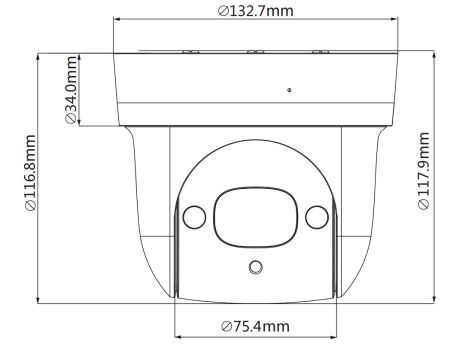 Скоростная PTZ видеокамера 2Мп Dahua DH-SD29204UE-GN c оптическим 4x увеличением