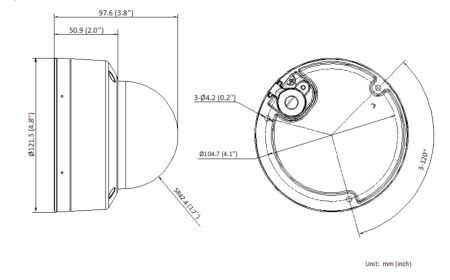 Уличная купольная IP-камера ColorVu 2Мп HiWatch DS-I252L (2.8 мм)