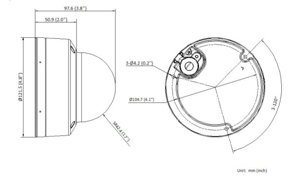 Уличная купольная IP-камера ColorVu 2Мп HiWatch DS-I252L (2.8 мм)