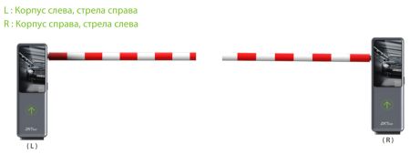 Комплект автоматического шлагбаума ZKTeco BG-LCD100 с дисплеем, с круглой стрелой 4 метра