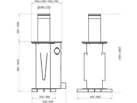 Блокиратор автоматический выдвижной Came TBD 220H600, 3 болларда